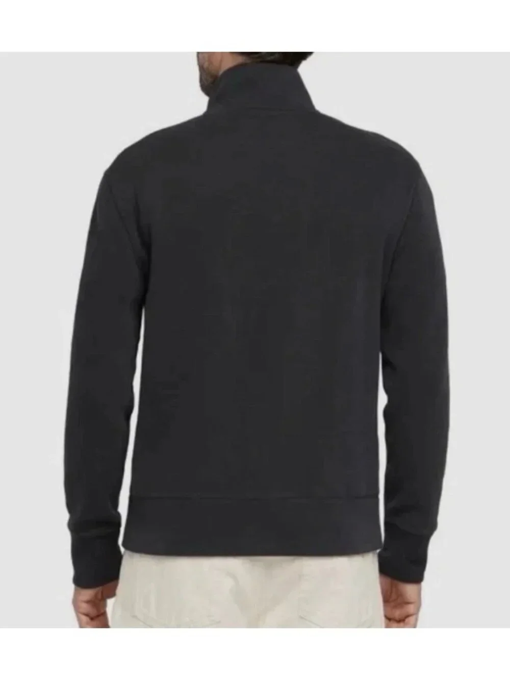 Kirkland Signature Men's L Navy Quarter-Zip Pullover Scuba Sweatshirt  M1000